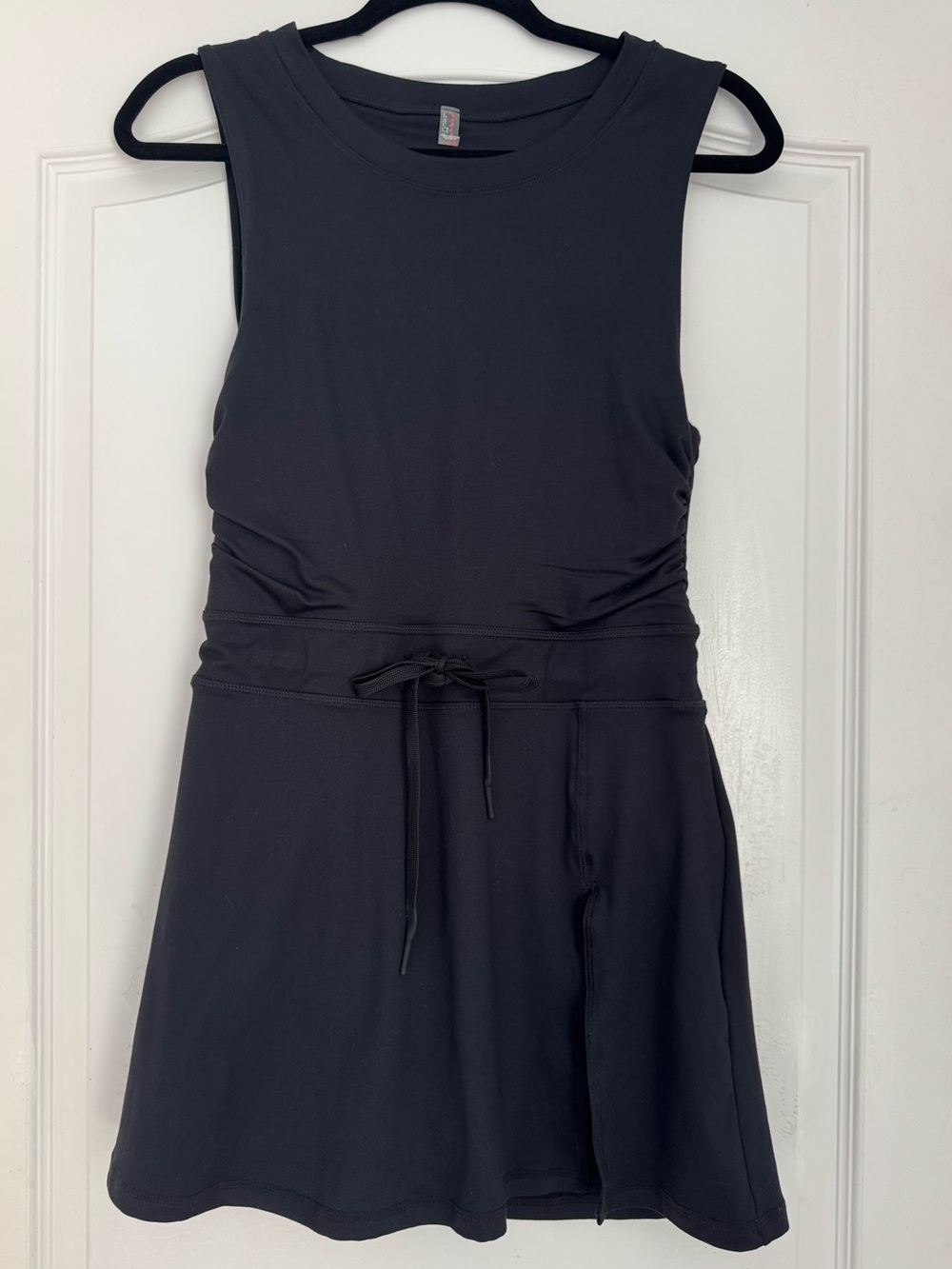 Free People Movement Black Athletic Mini Dress Built-In Shorts Pockets M